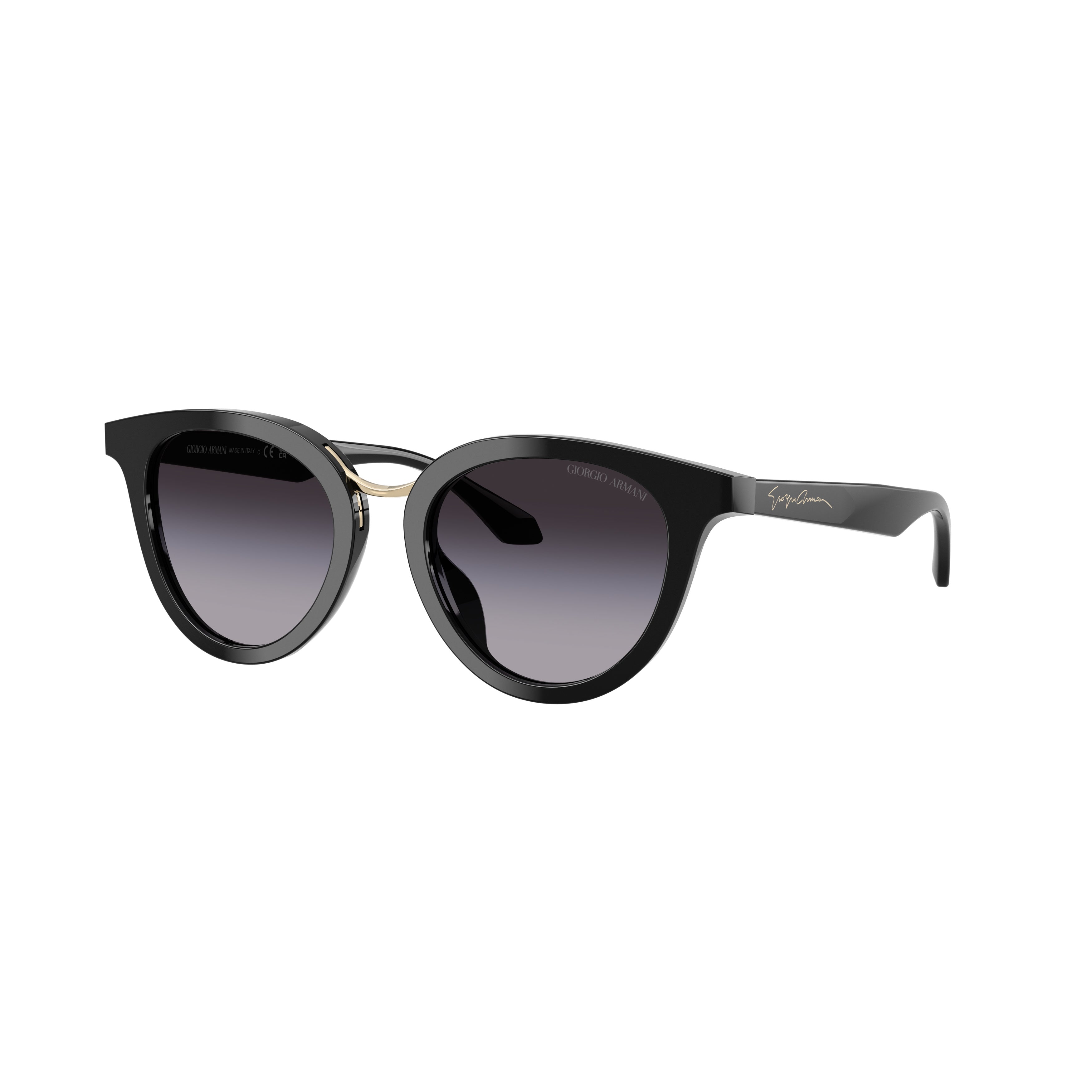 0ar8252u Cat-Eye Sunglasses with Gradient Lenses and Gold-Tone Accent