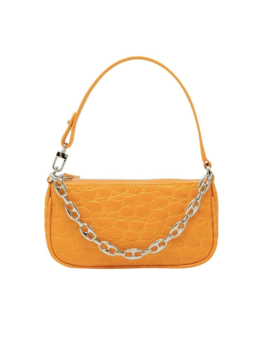Mini Rachel Orange Croco Leather Handbag