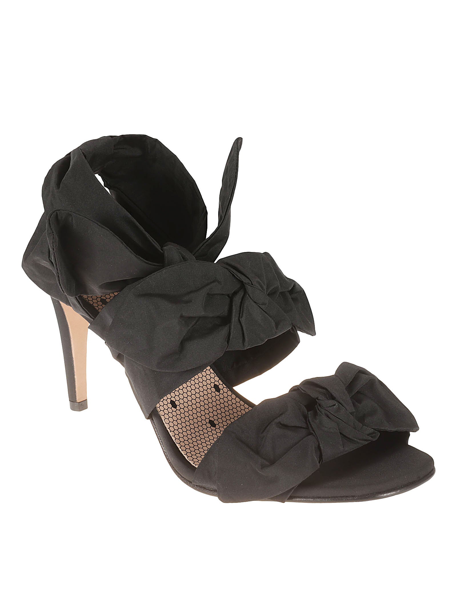 Black Sandals with Smooth Finish