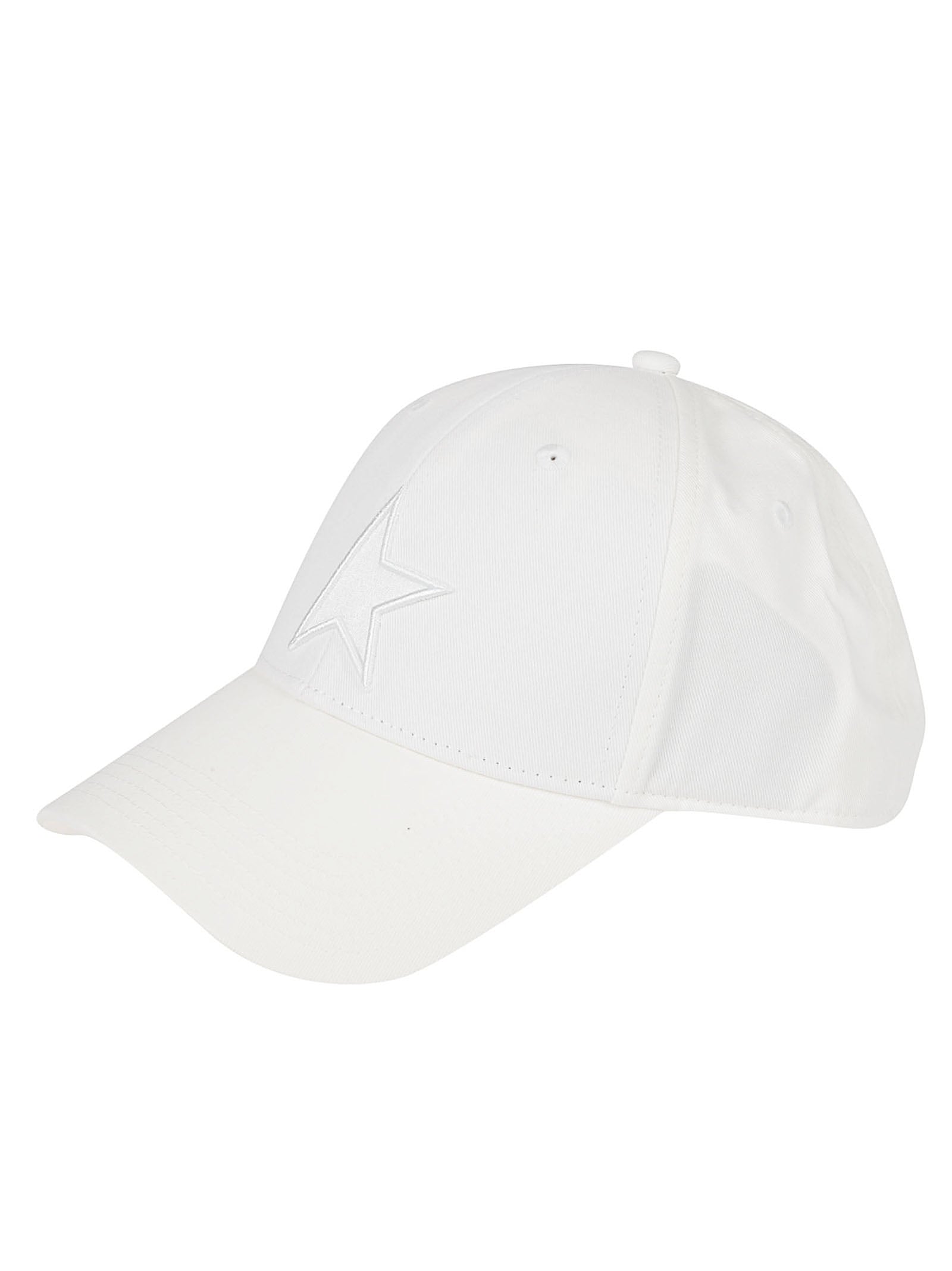 Curved Brim Cap With Embroidered Half-Star Logo
