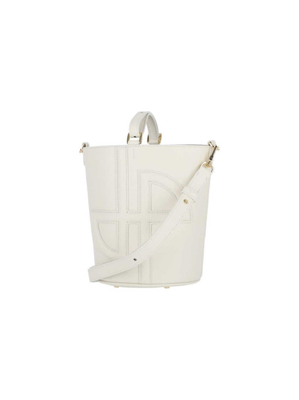 "Jp" Small Bucket Bag – White