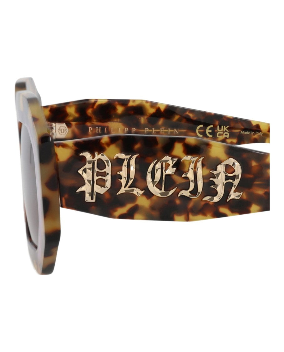 Tortoiseshell Square-Frame Acetate Sunglasses With Saddle Nose Bridge