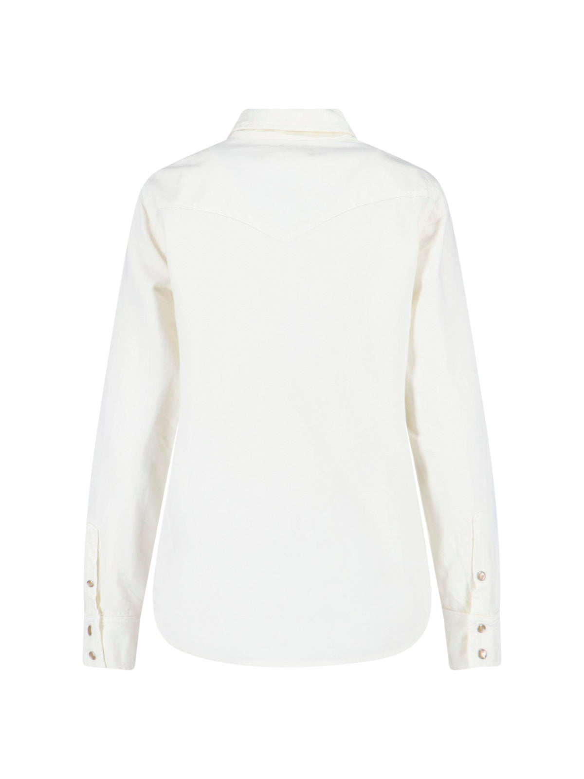 Crisp White Shirt with Structured Collar