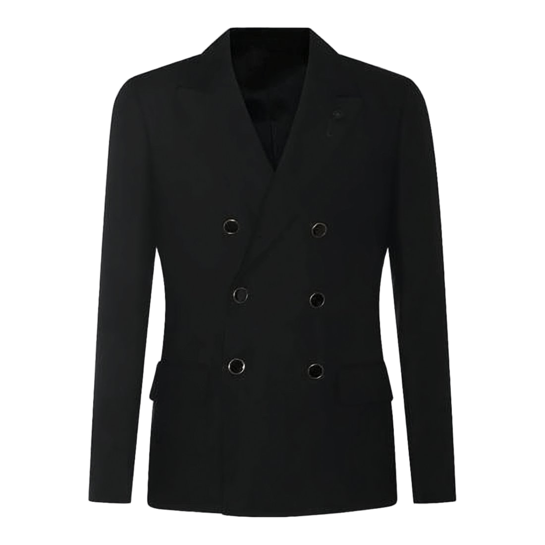 Double-Breasted Tailored Jacket with Flap Pockets