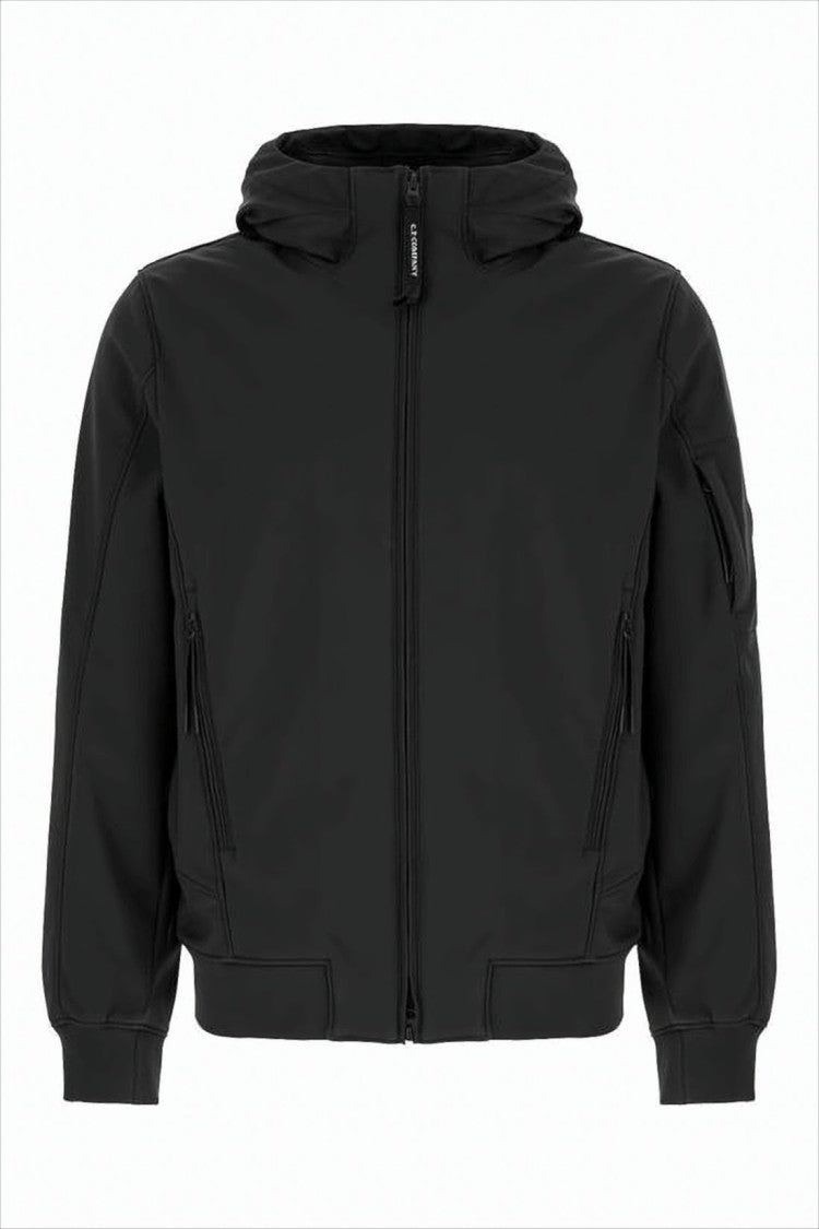 Hooded Jacket With Zippered Pockets And Ribbed Details