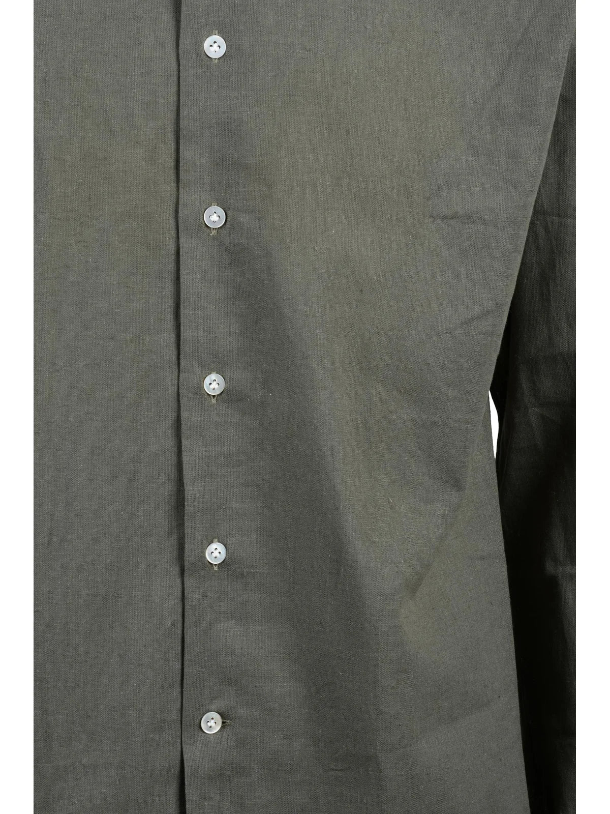 Green Cotton Linen Shirt