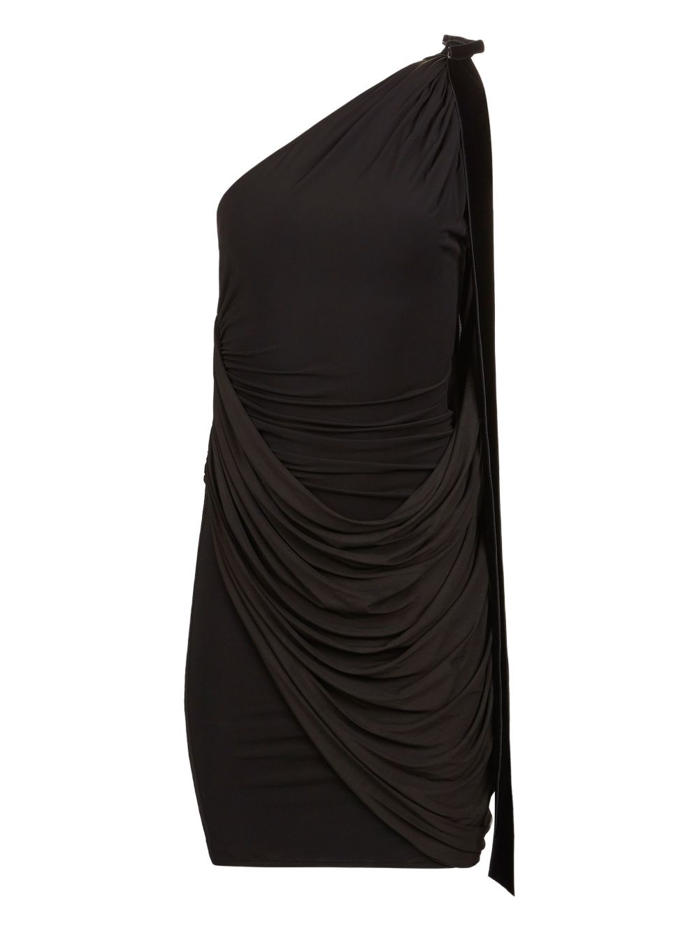 One-Shoulder Black Mini Dress