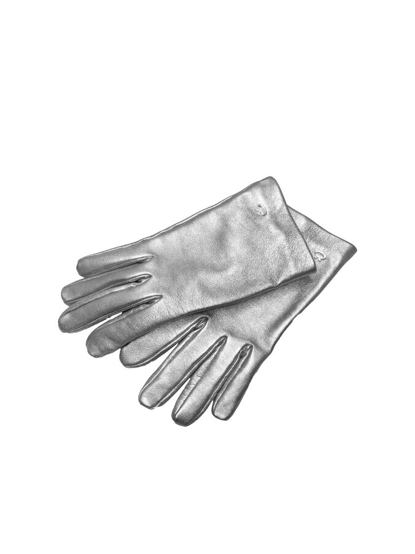 Glove Nappa Silk Silver