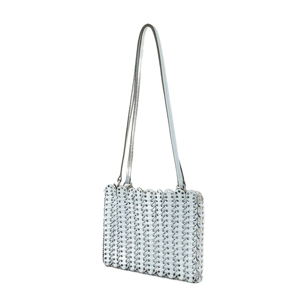 Structured Leather Shoulder Bag With Textured Surface
