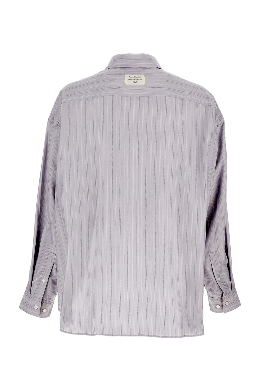 Striped Casual Shirt in Dense Cotton Poplin