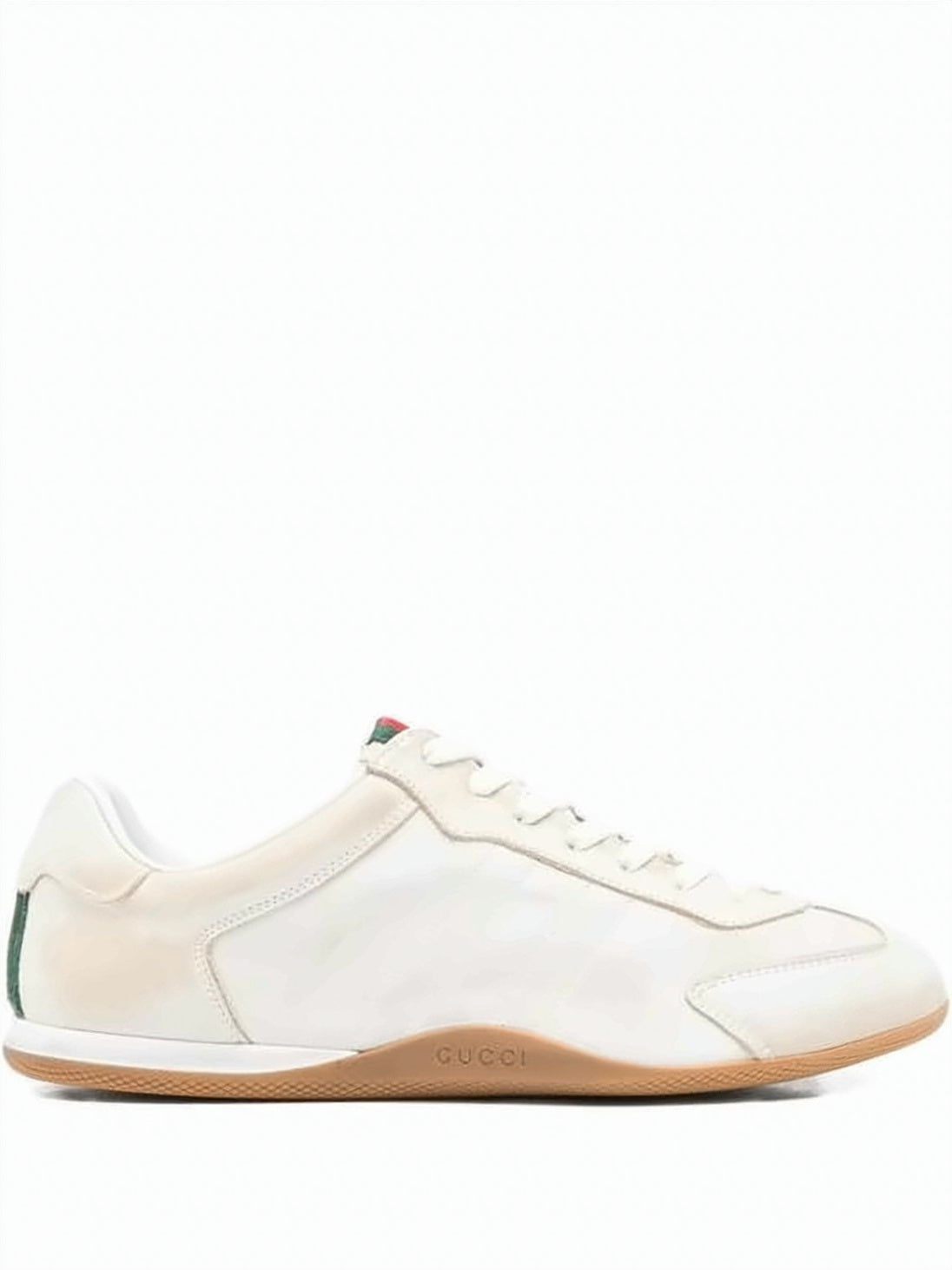 Low-Profile Leather Sneakers With Signature Stripes