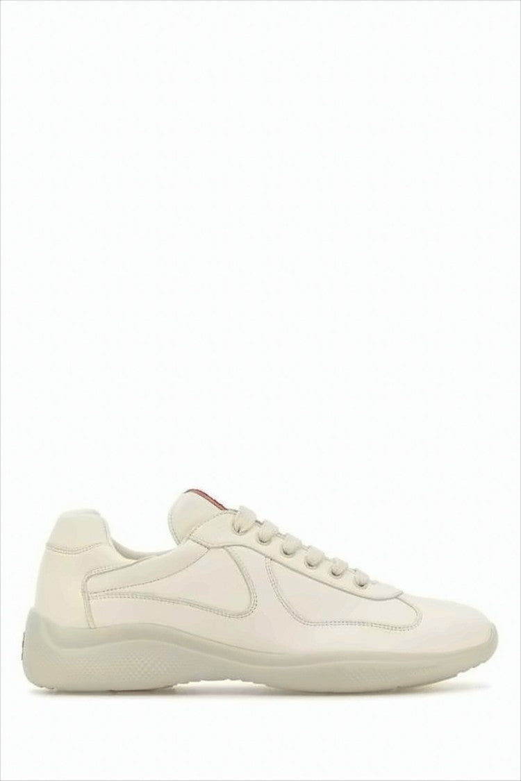 Smooth Leather Low-Top Sneakers with Design