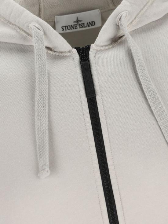 Organic Cotton Fleece Zip-Up Hoodie With Distinctive Sleeve Patch