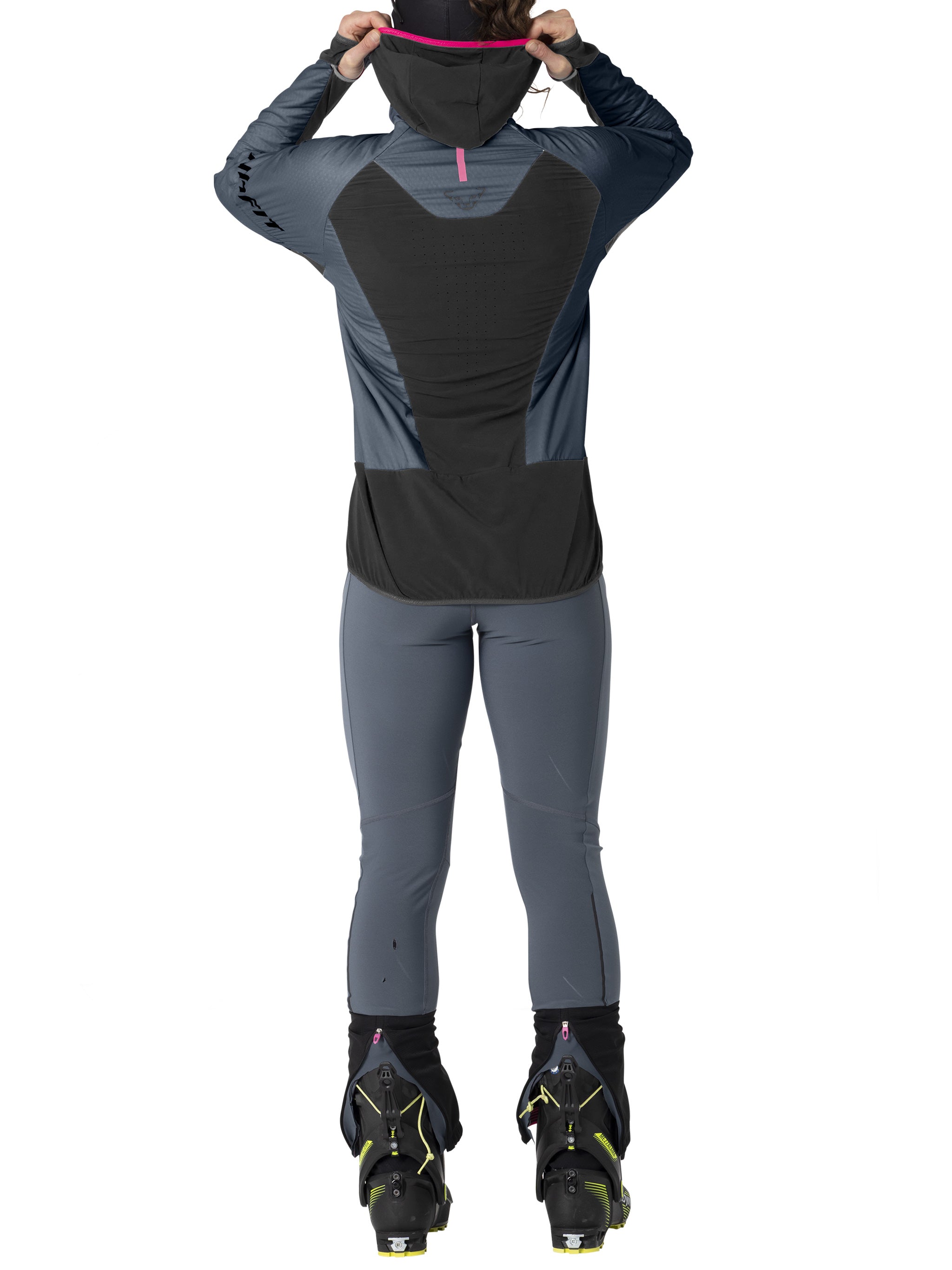 Mezzalama Ptc Alpha Grey/Pink Hooded Jacket