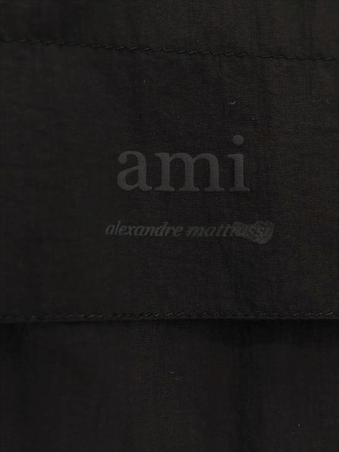 Cropped Black Polyamide Jacket with High Collar
