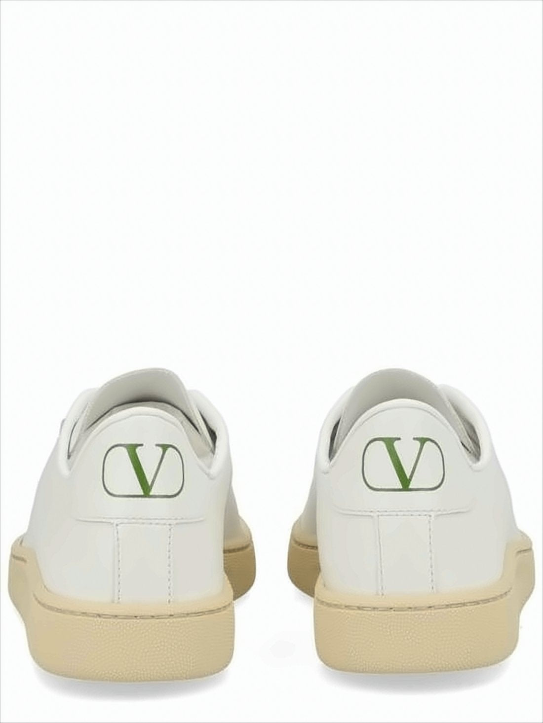 Low-Top Calf Leather Sneakers with Gold-Detail Accent