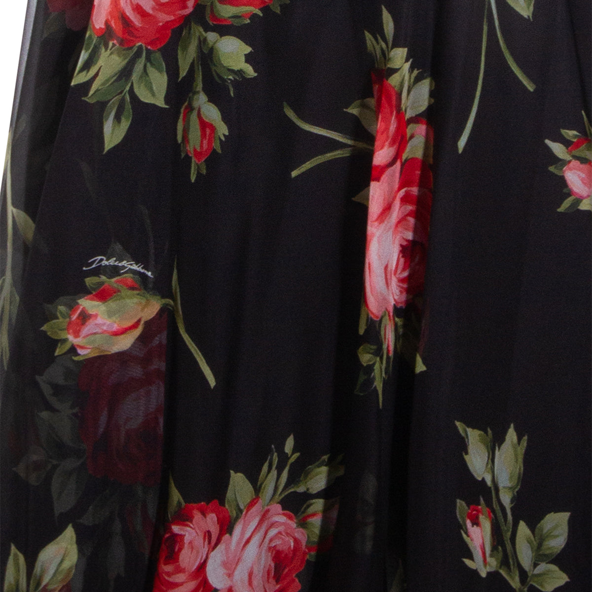 Silk Skirt with High Waist