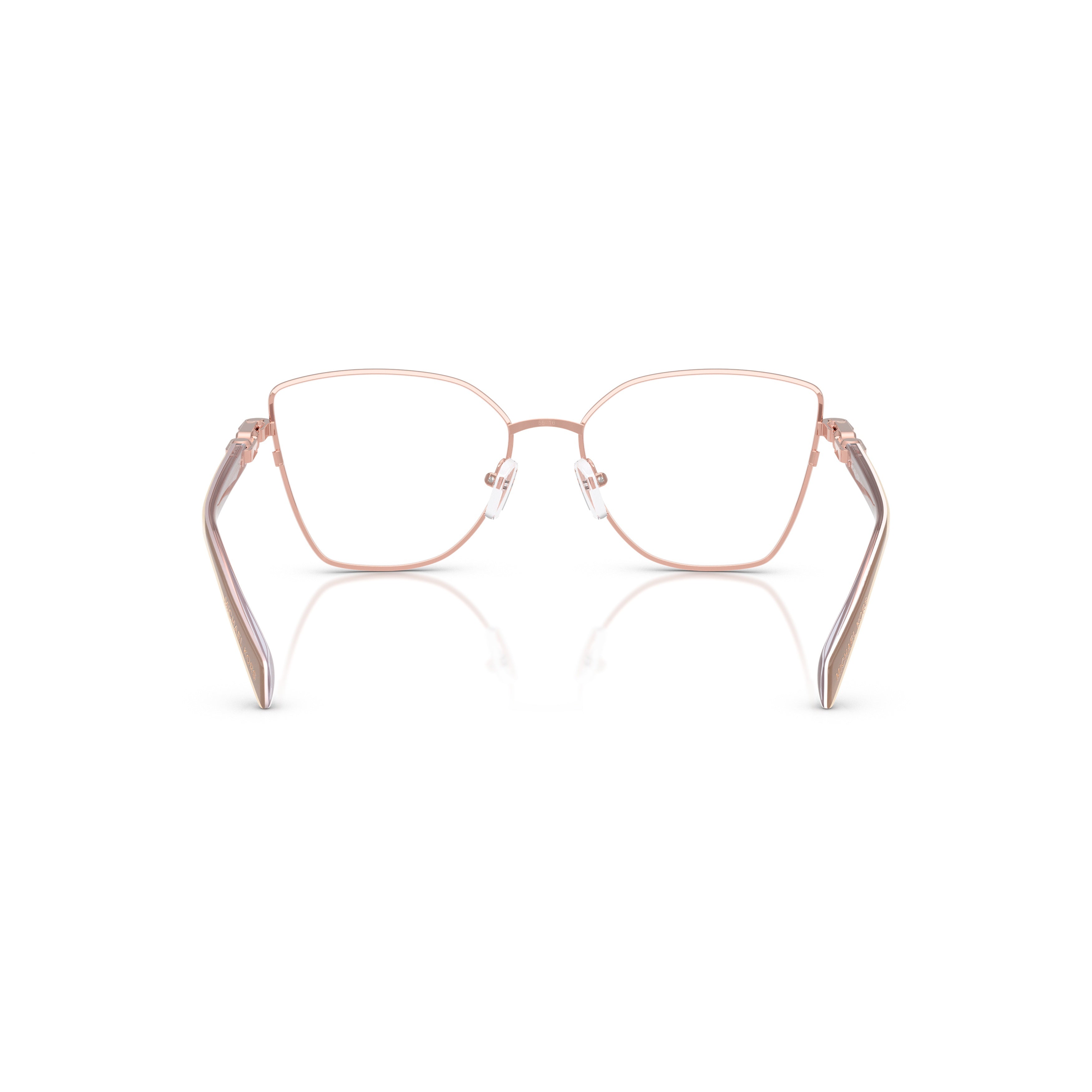 0mk3090 Slightly Oversized Geometric Eyeglasses with Adjustable Nose Pads