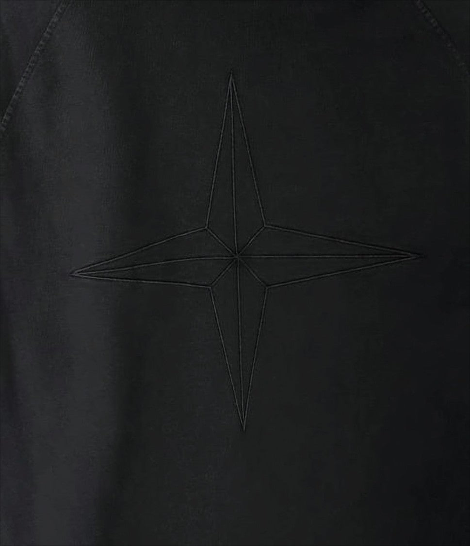 Black Hoodie with Embossed Logo