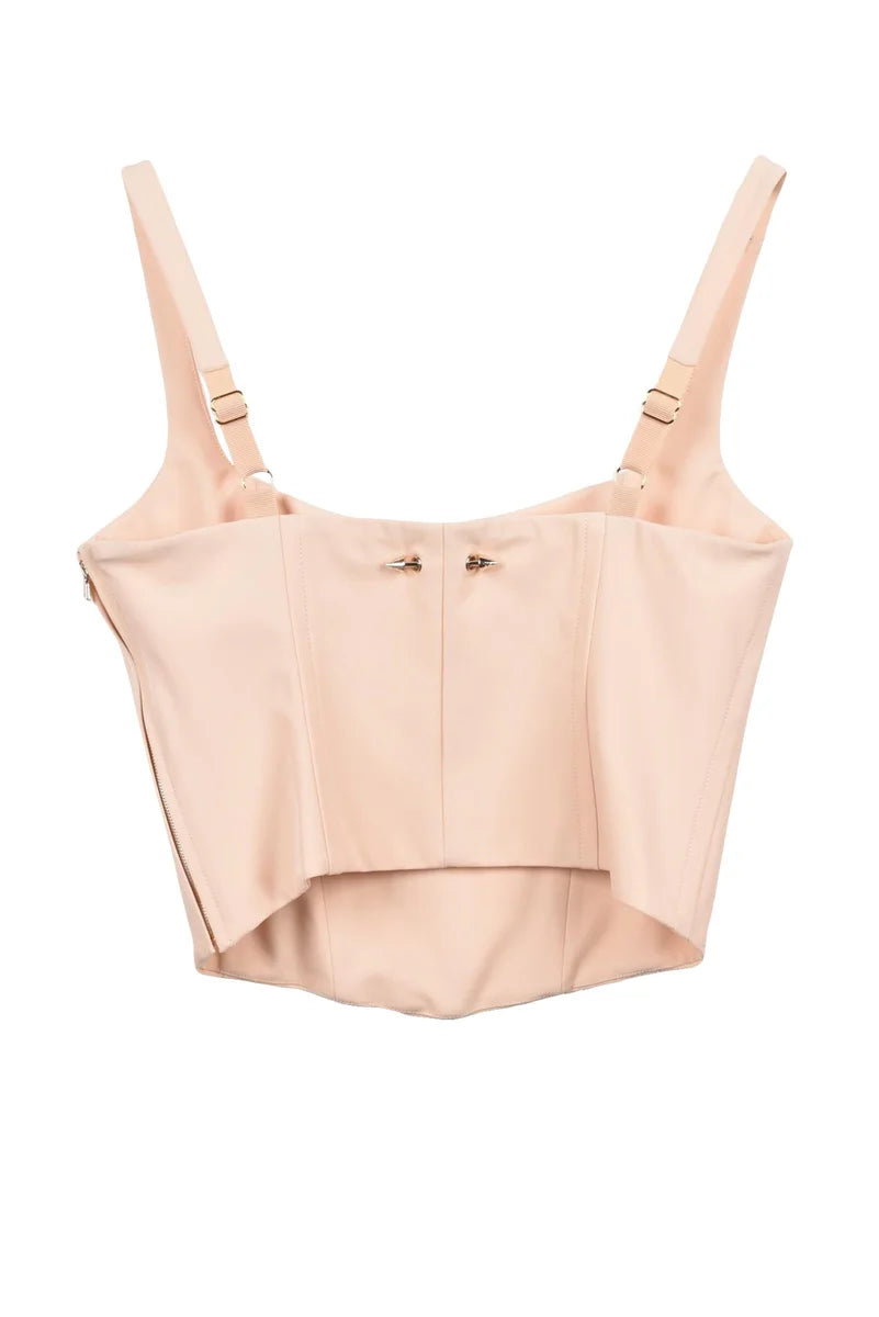 Stretch Jersey Top - Beige