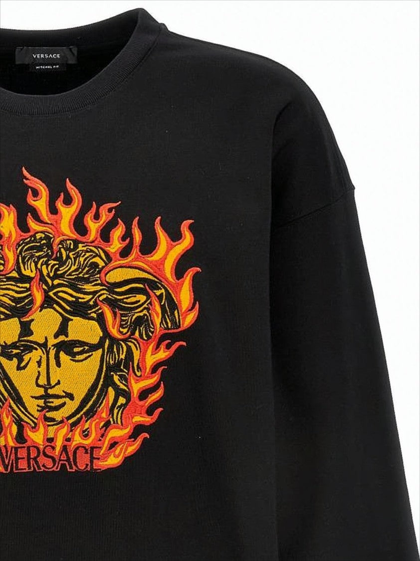 Graphic-Print Long-Sleeve T-Shirt With Ribbed Cuffs