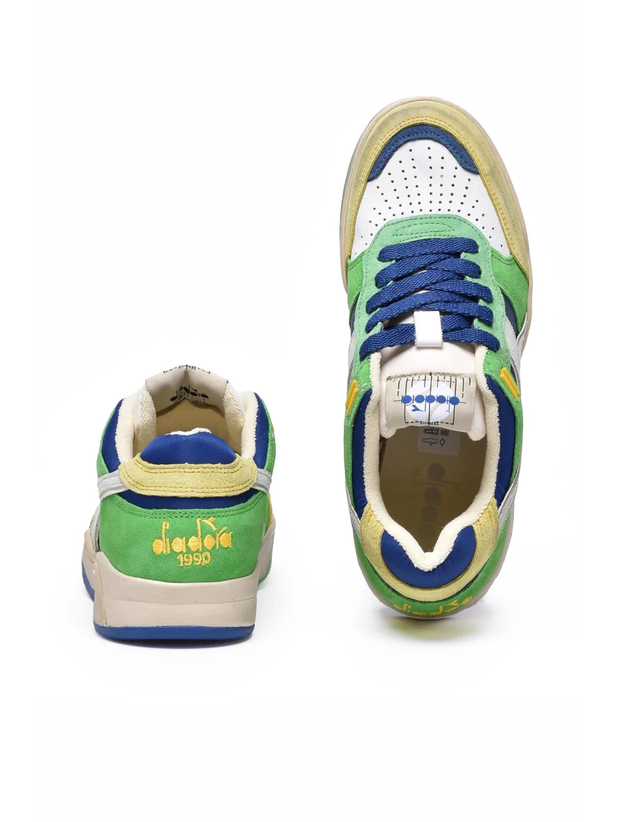 Green Leather Polyester B.560 Sneakers
