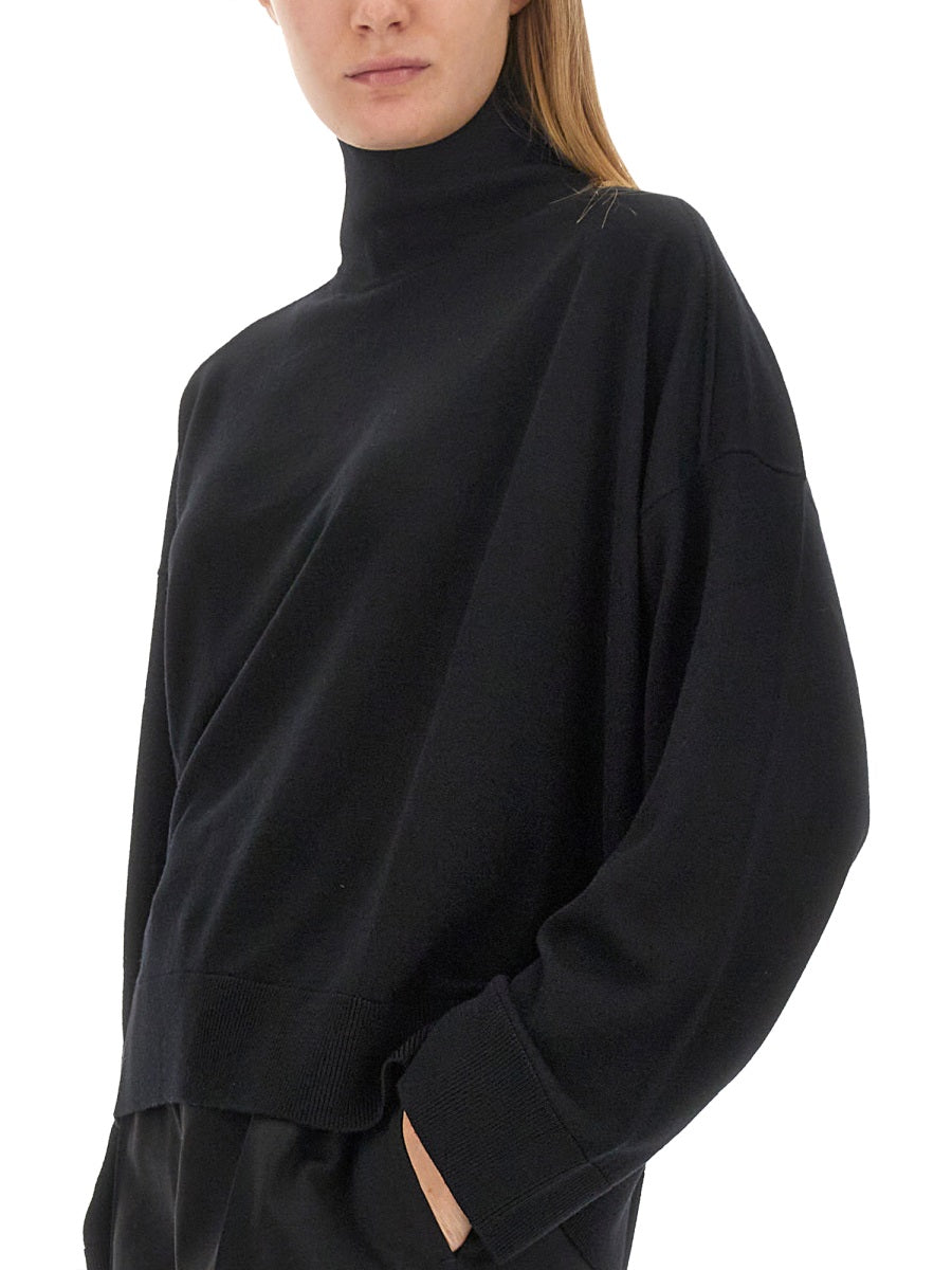 Refined Turtleneck Sweater in Soft Wool Blend