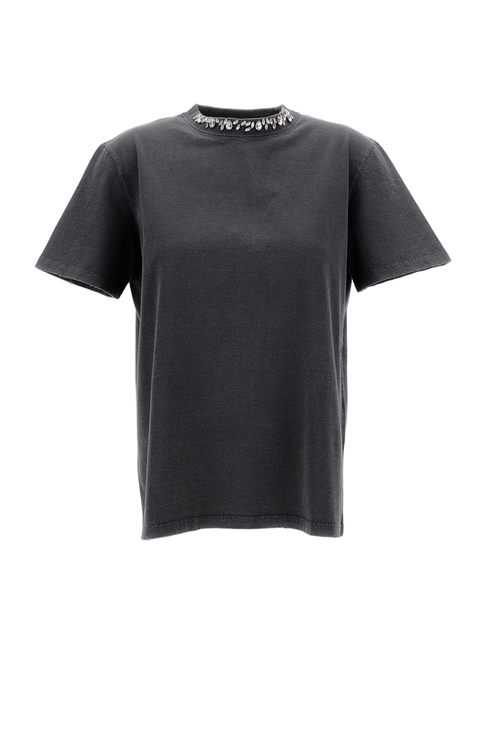 Short Sleeves T-Shirt With Crystals