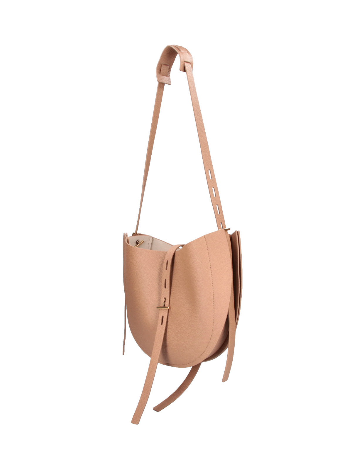 Structured Pink Handbag with Minimalist Design