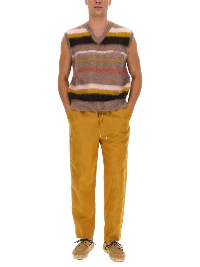 Vest With Stripe Pattern