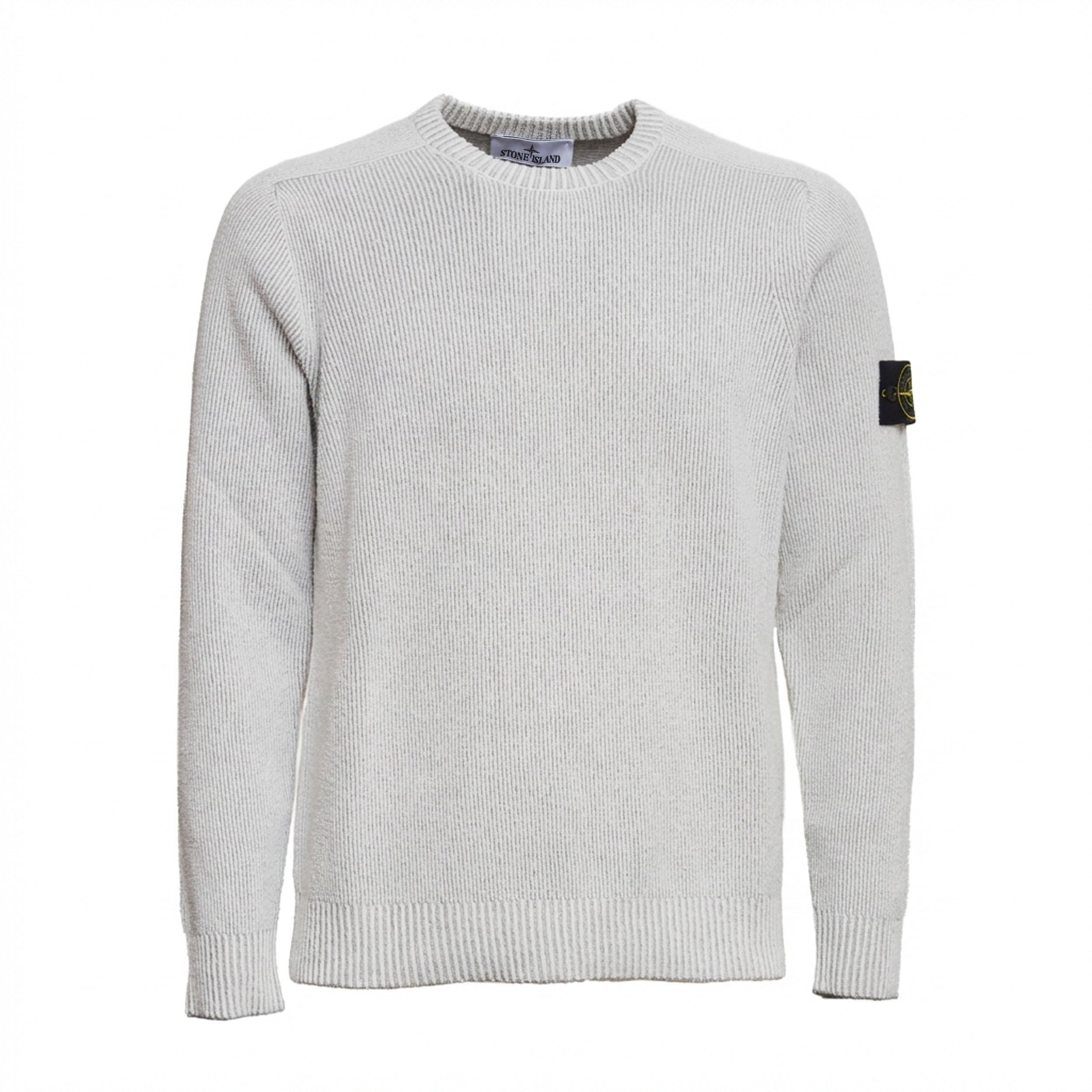 Plated Rib Cotton Bouclé Sweater