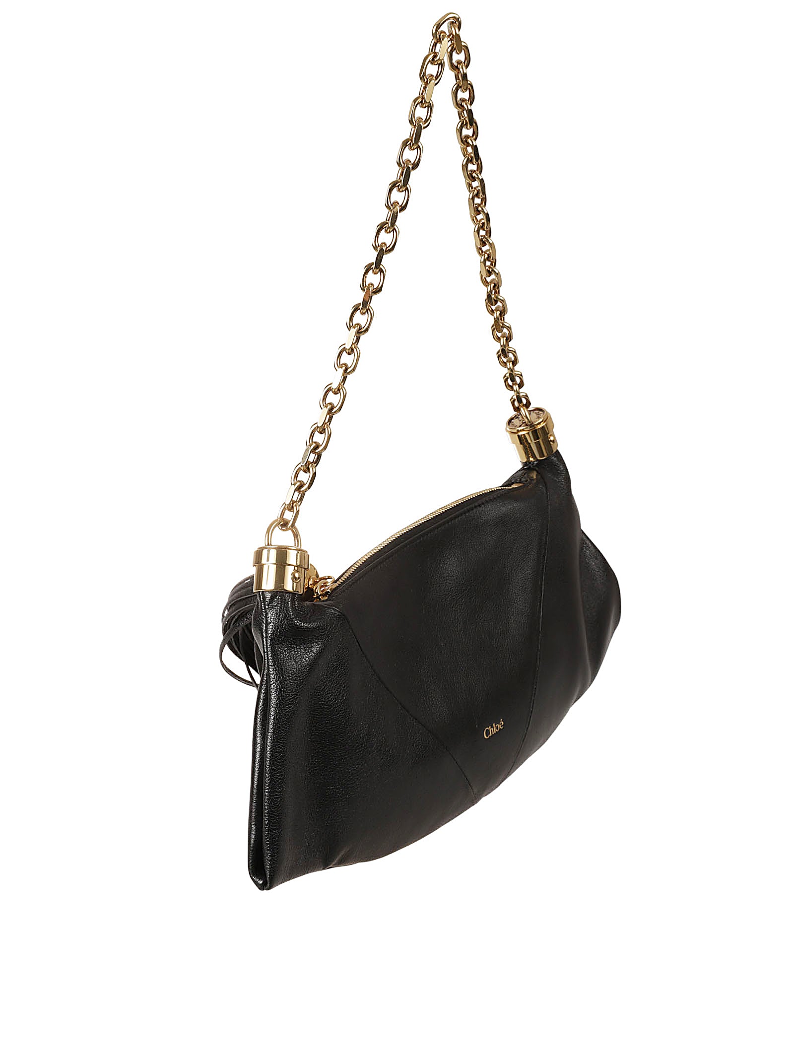 Top Zip Leather Bag