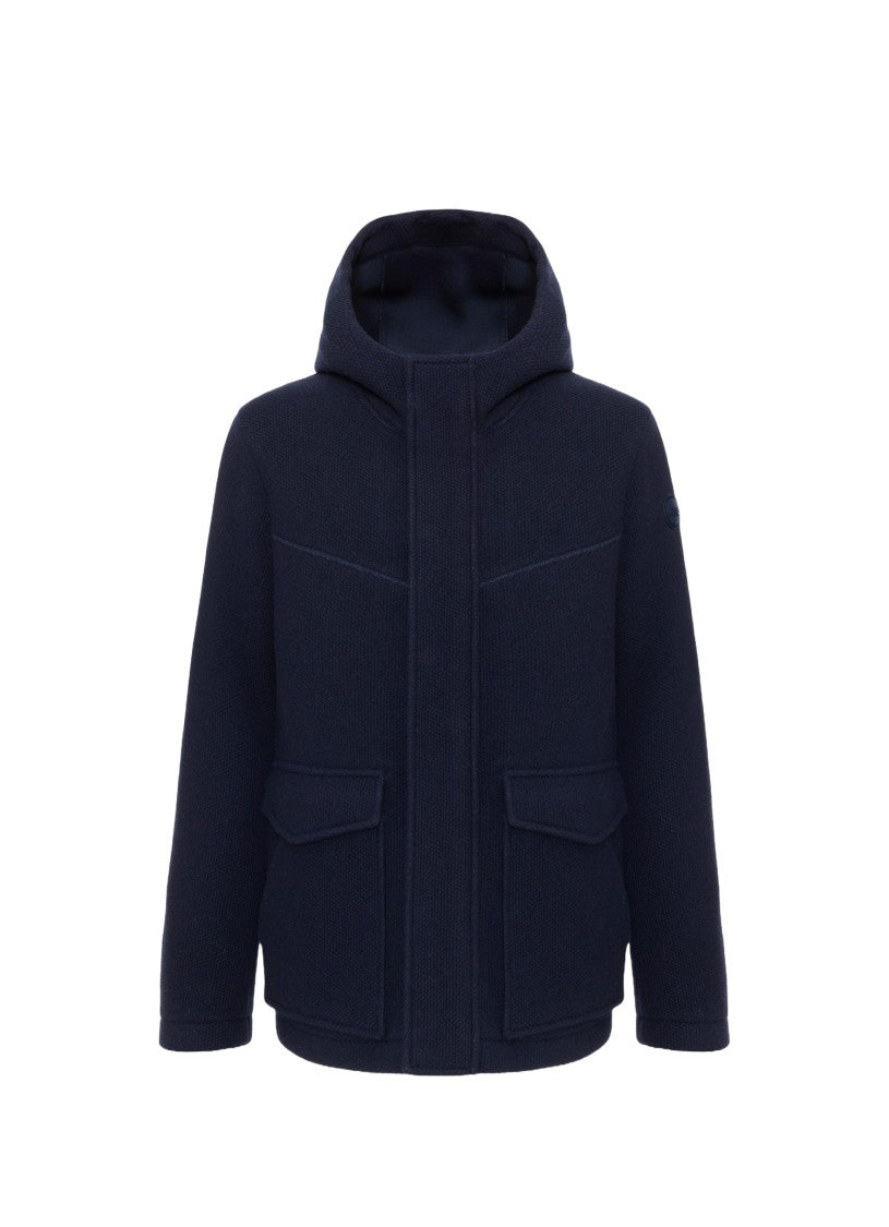 Piqué Hooded Coat