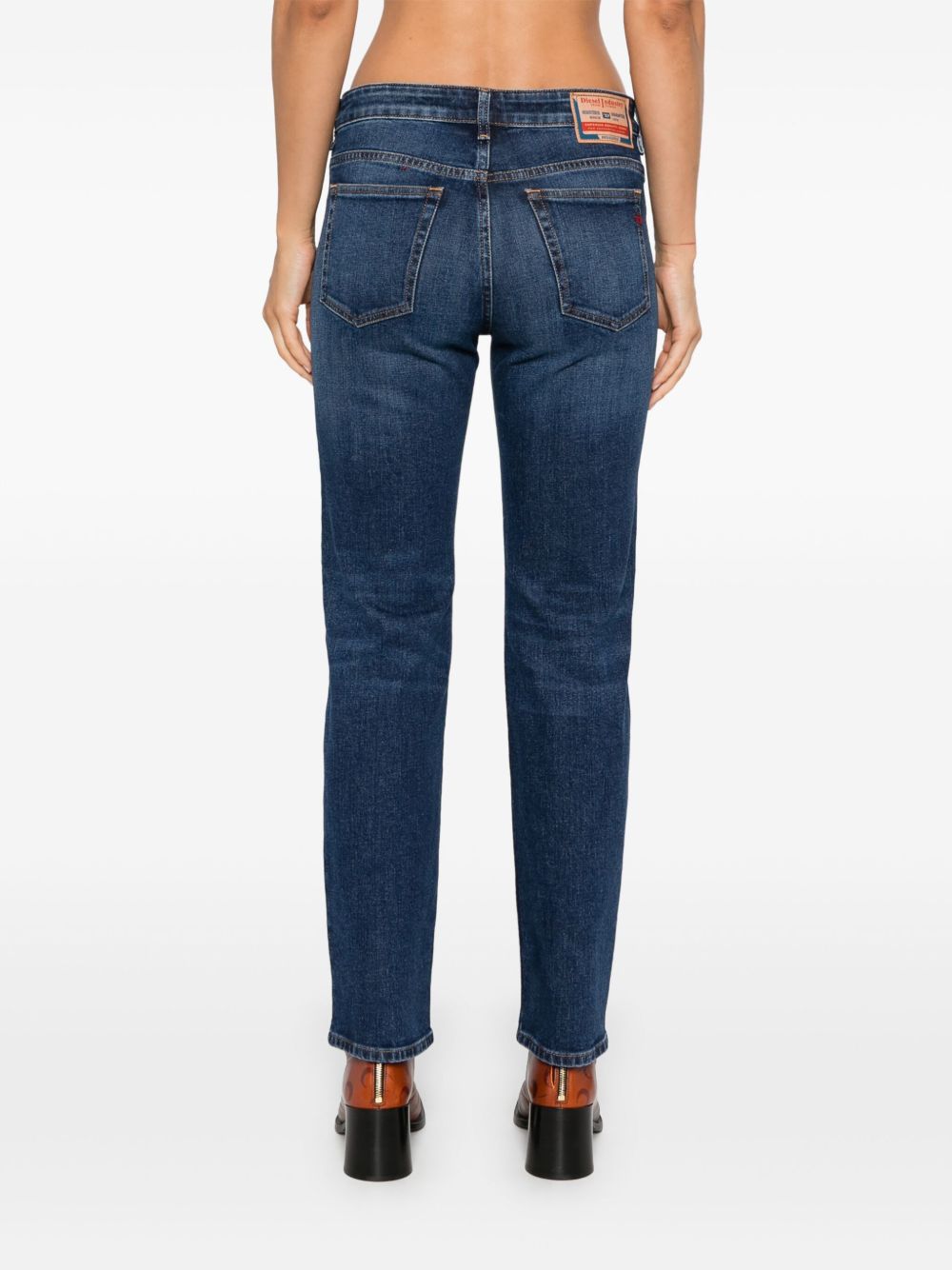 Indigo Blue Straight-Leg Jeans