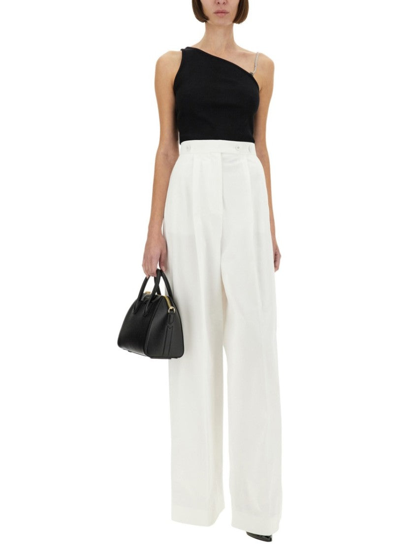 Cotton Pleated Pants