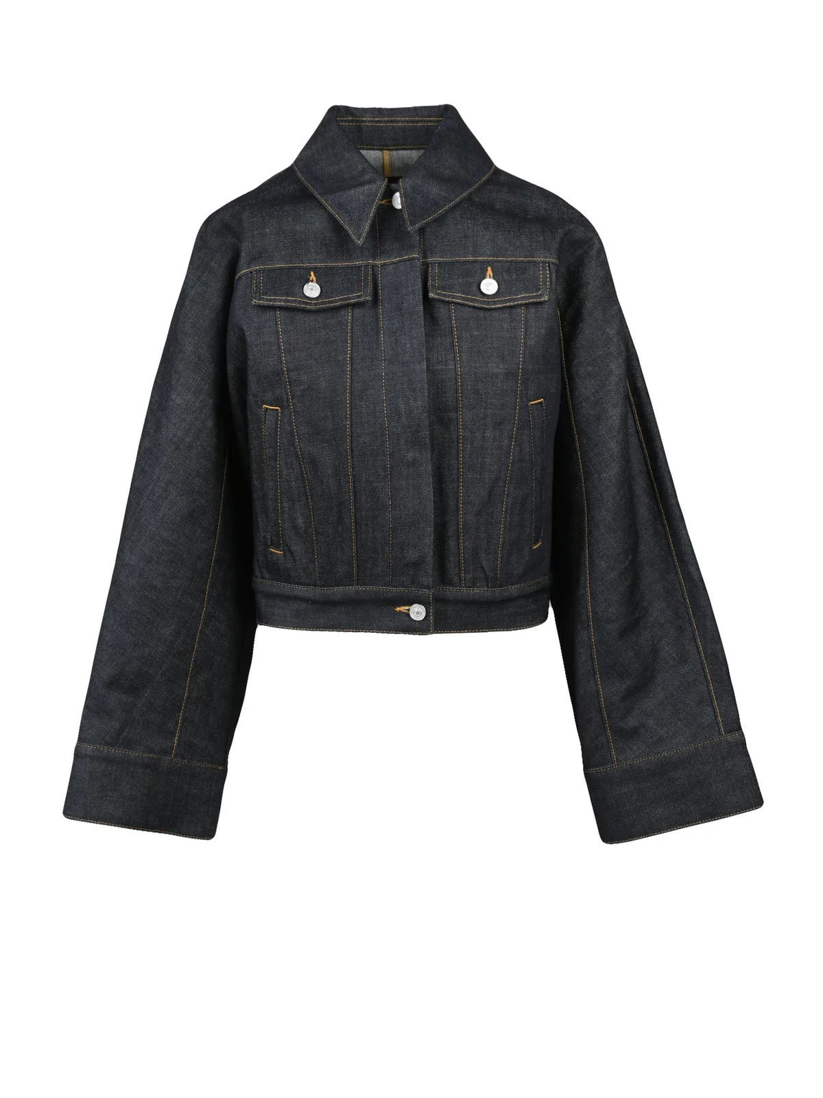 Short Denim Coat - Night Blue
