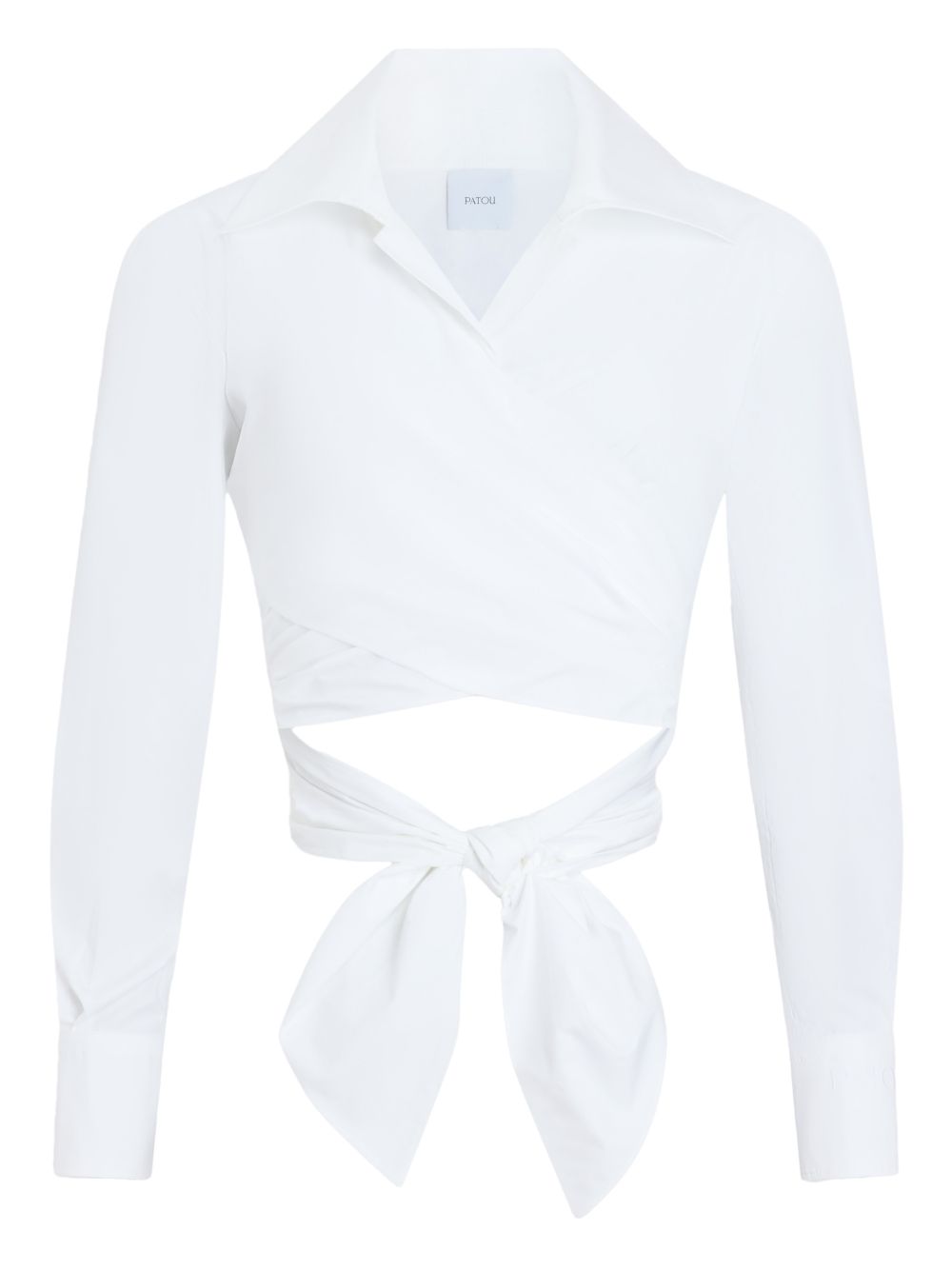 Collared Knotted Front Cut Out Back Top