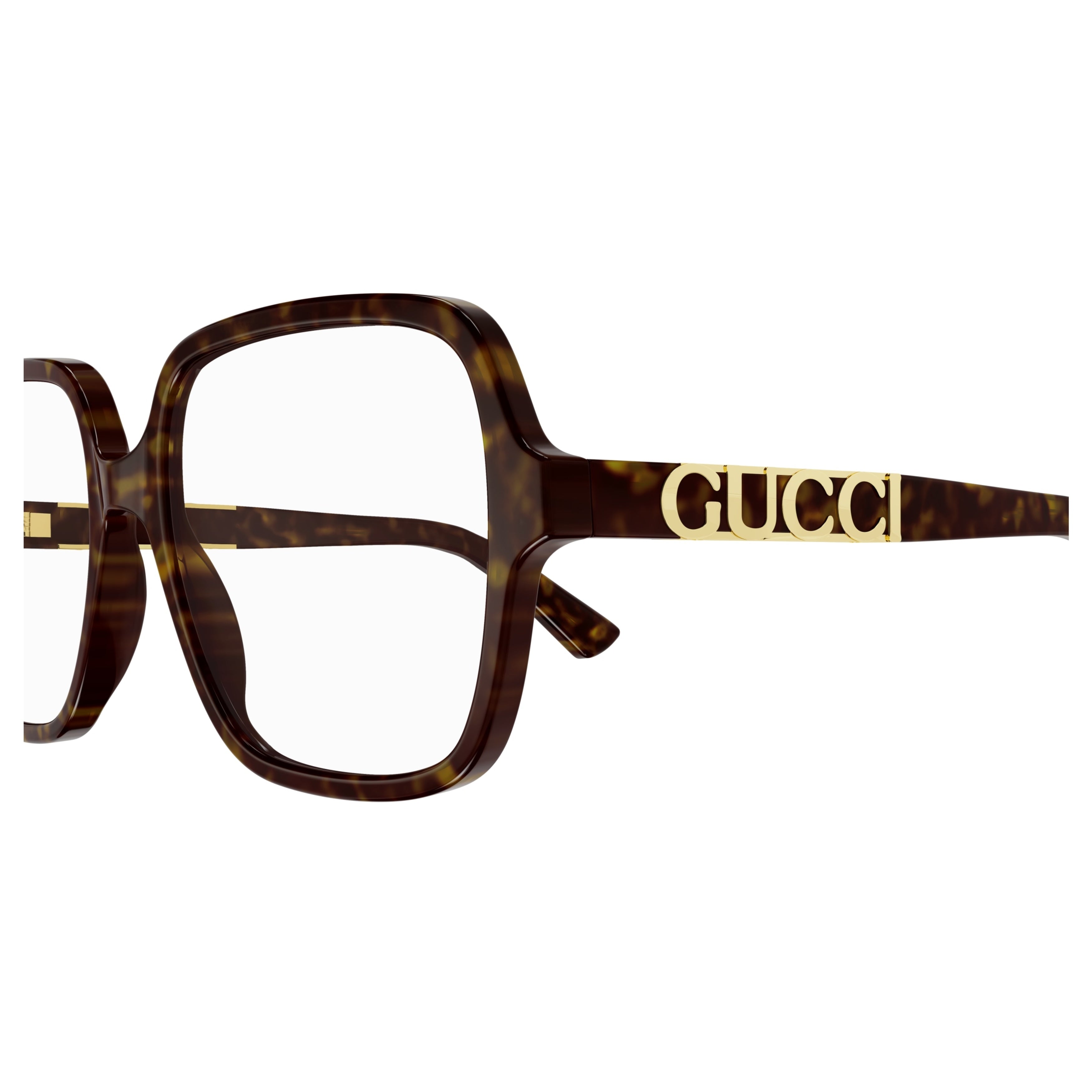 Gg1193oa Oversized Tortoiseshell Square Frame Eyeglasses