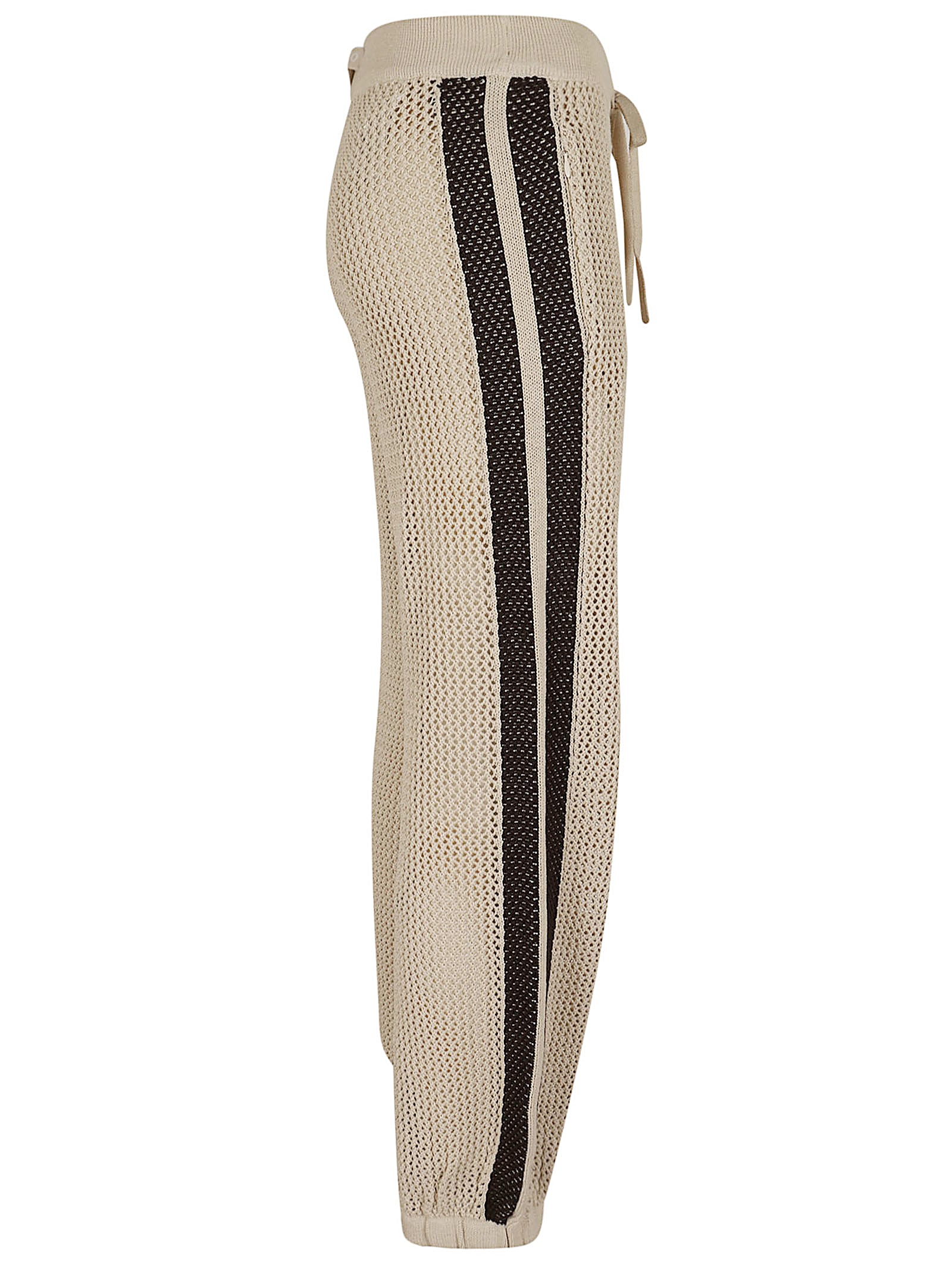 Track Pants with Stretchy Mesh-Effect Fabric