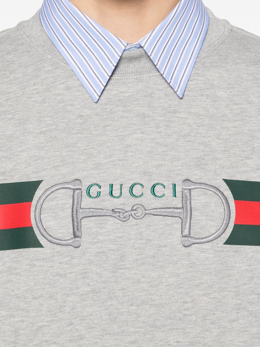 Crew Neck Knit Sweatshirt