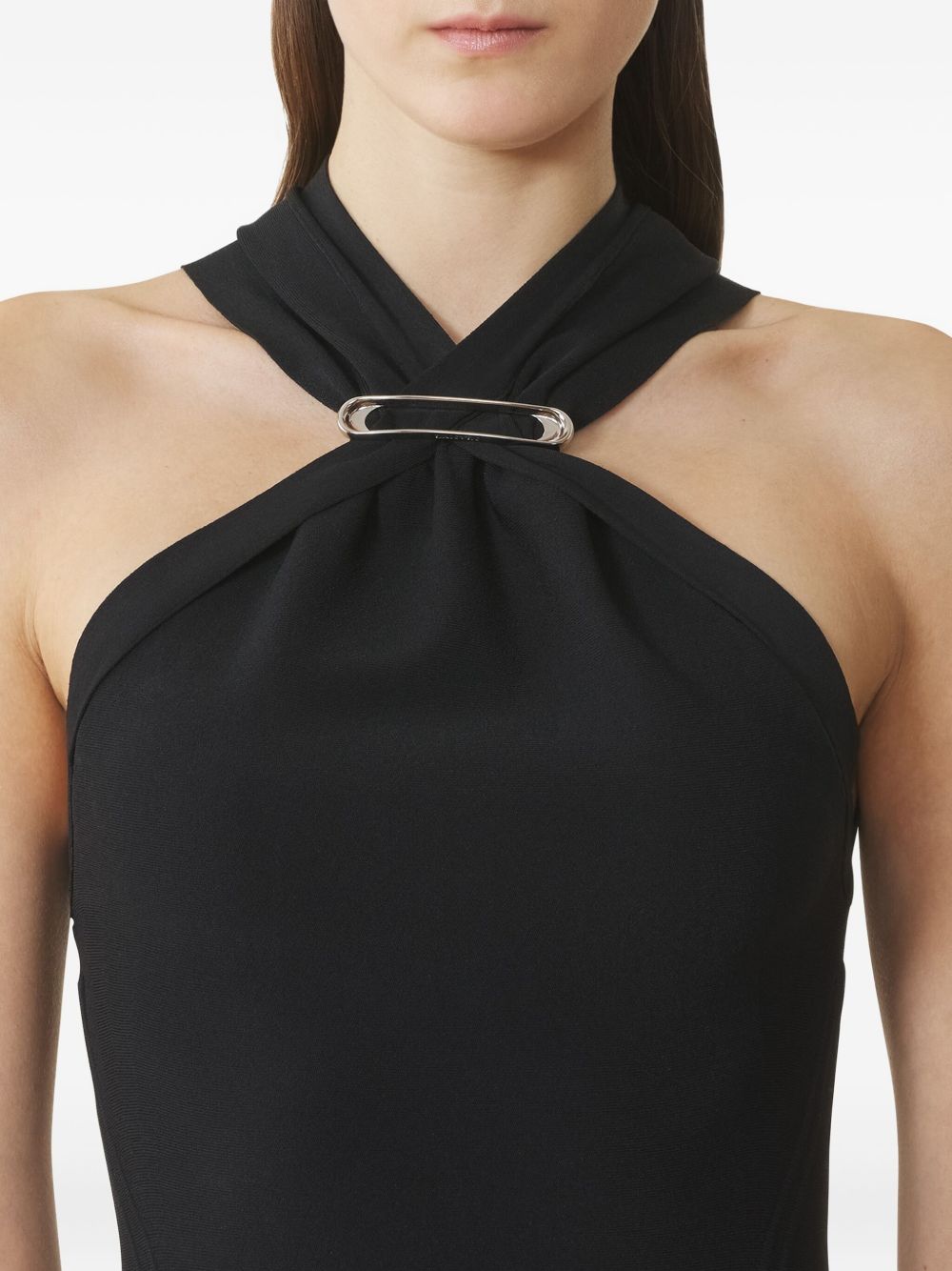 Halter Neck Midi Dress