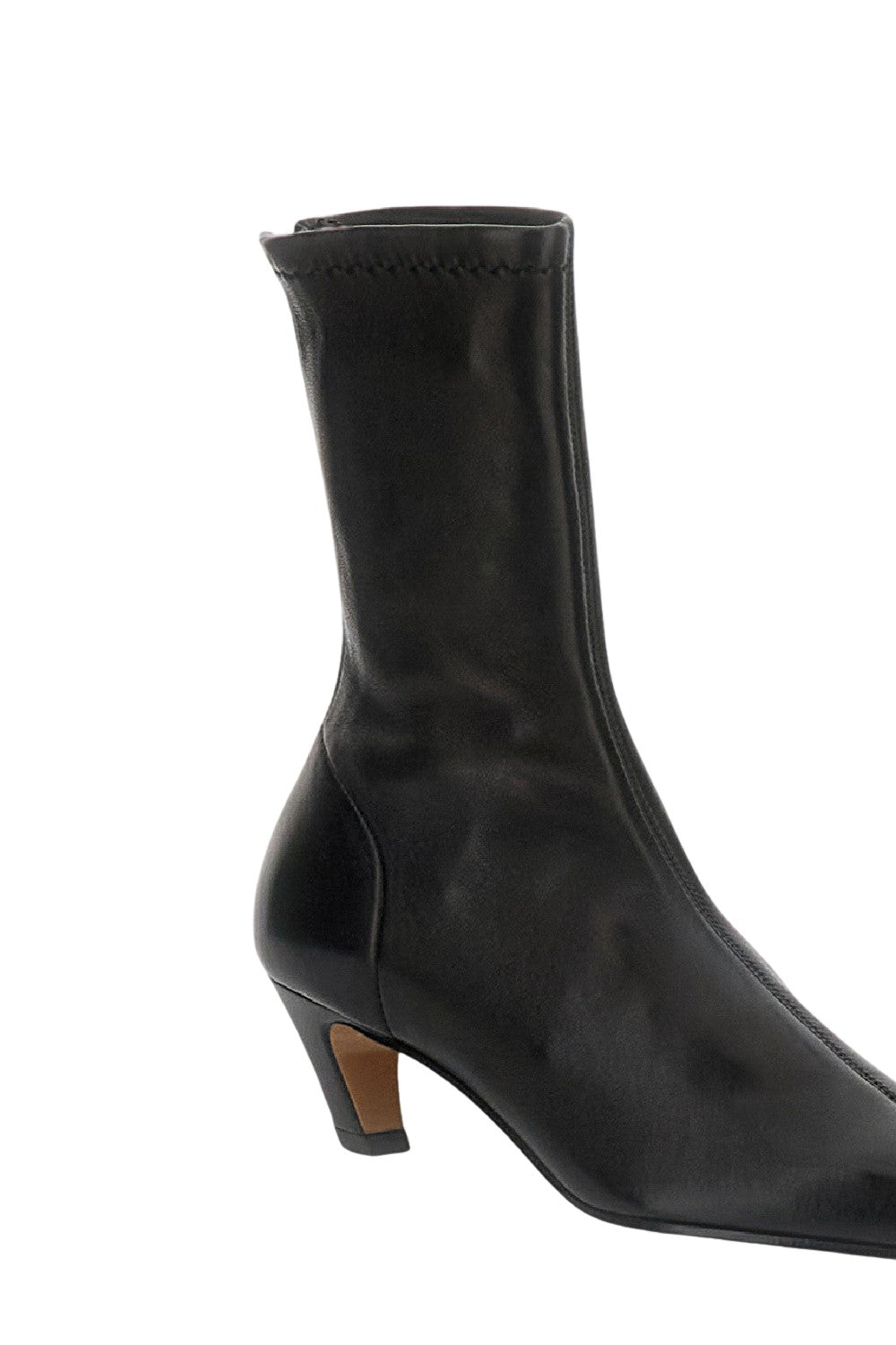 Mid-Calf Black Boots with Pointed Toe