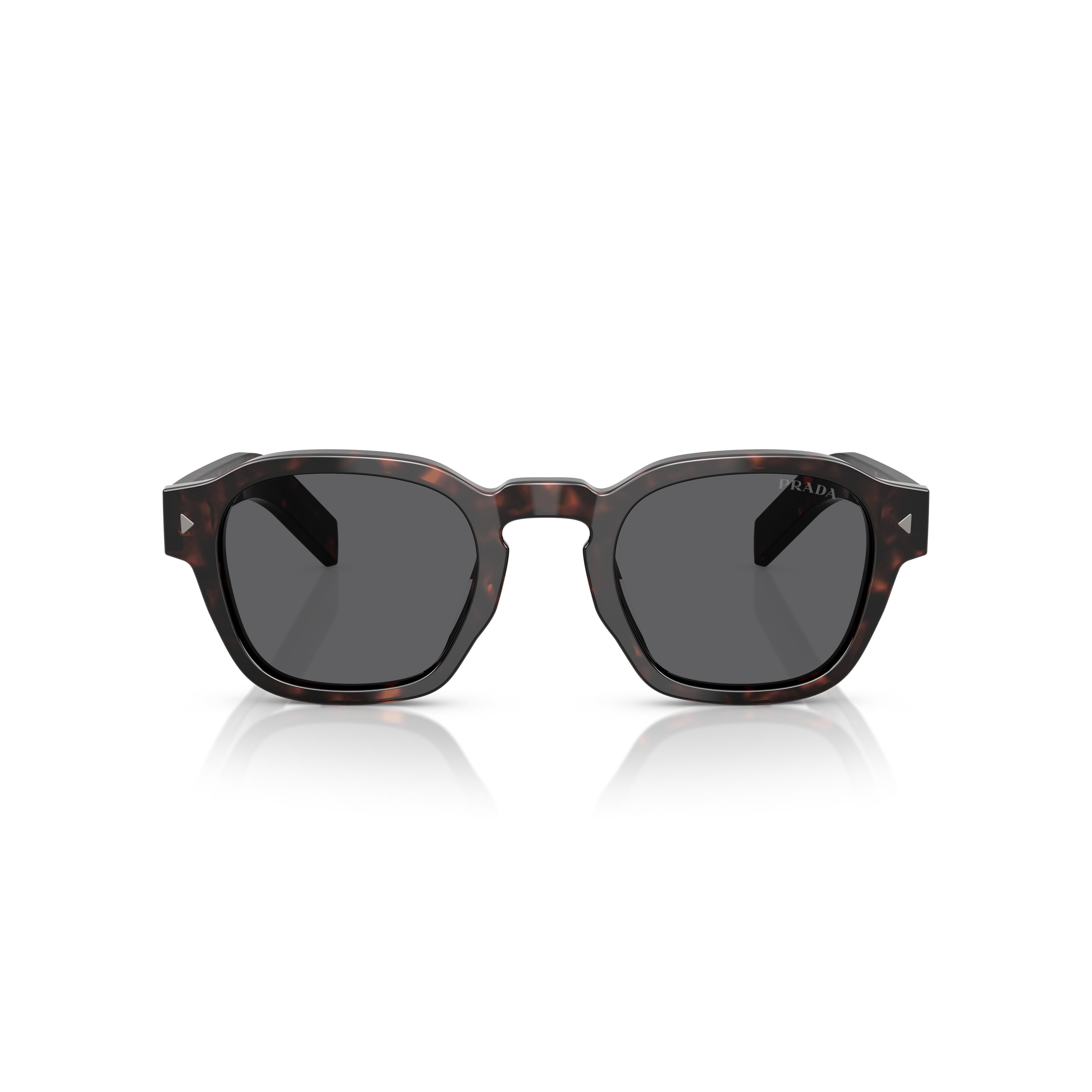 0pr A16s Tortoiseshell Geometric Sunglasses with Thick Temples