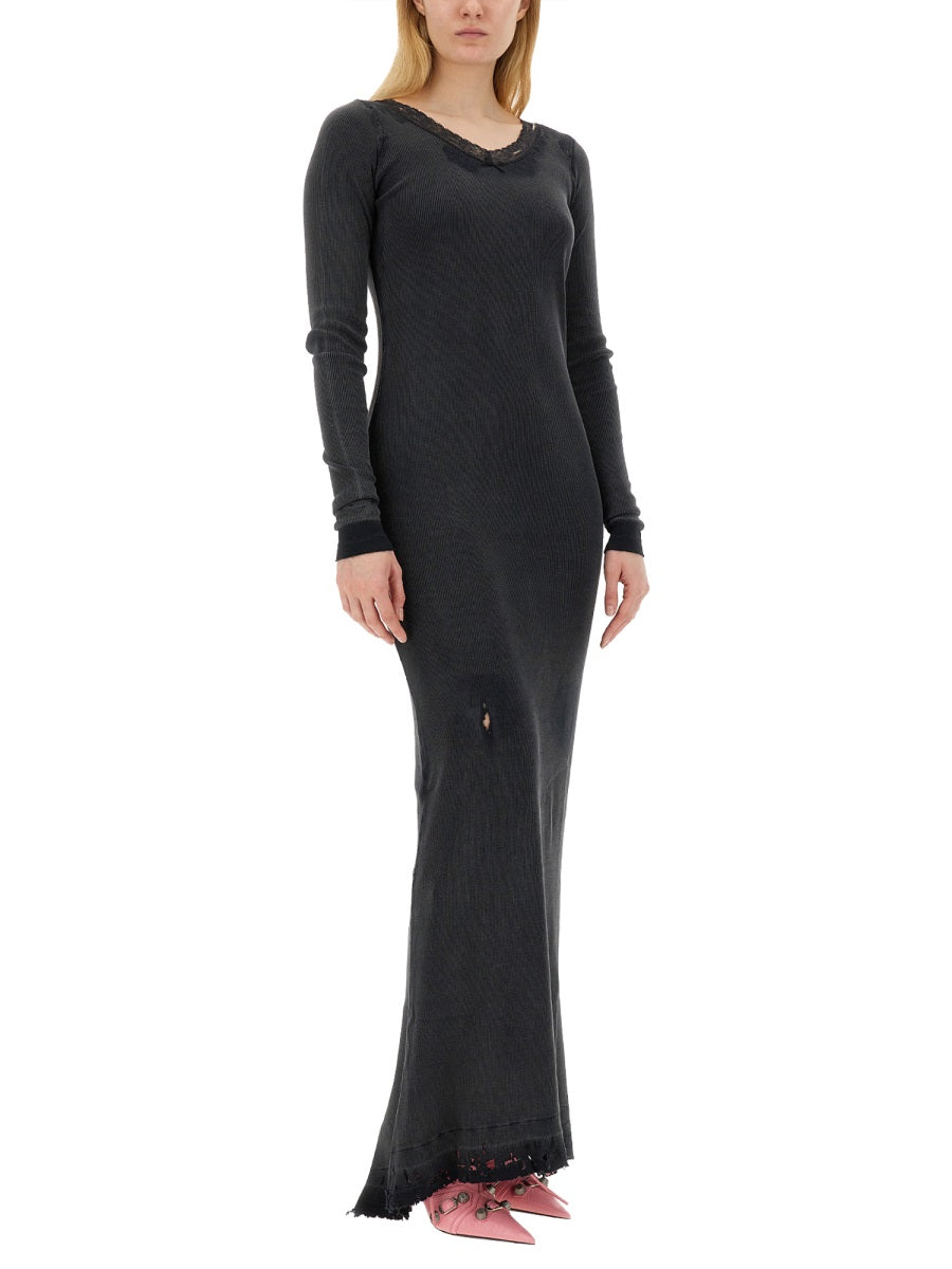 Flowing Cotton Maxi Dress with Elegant Silhouette