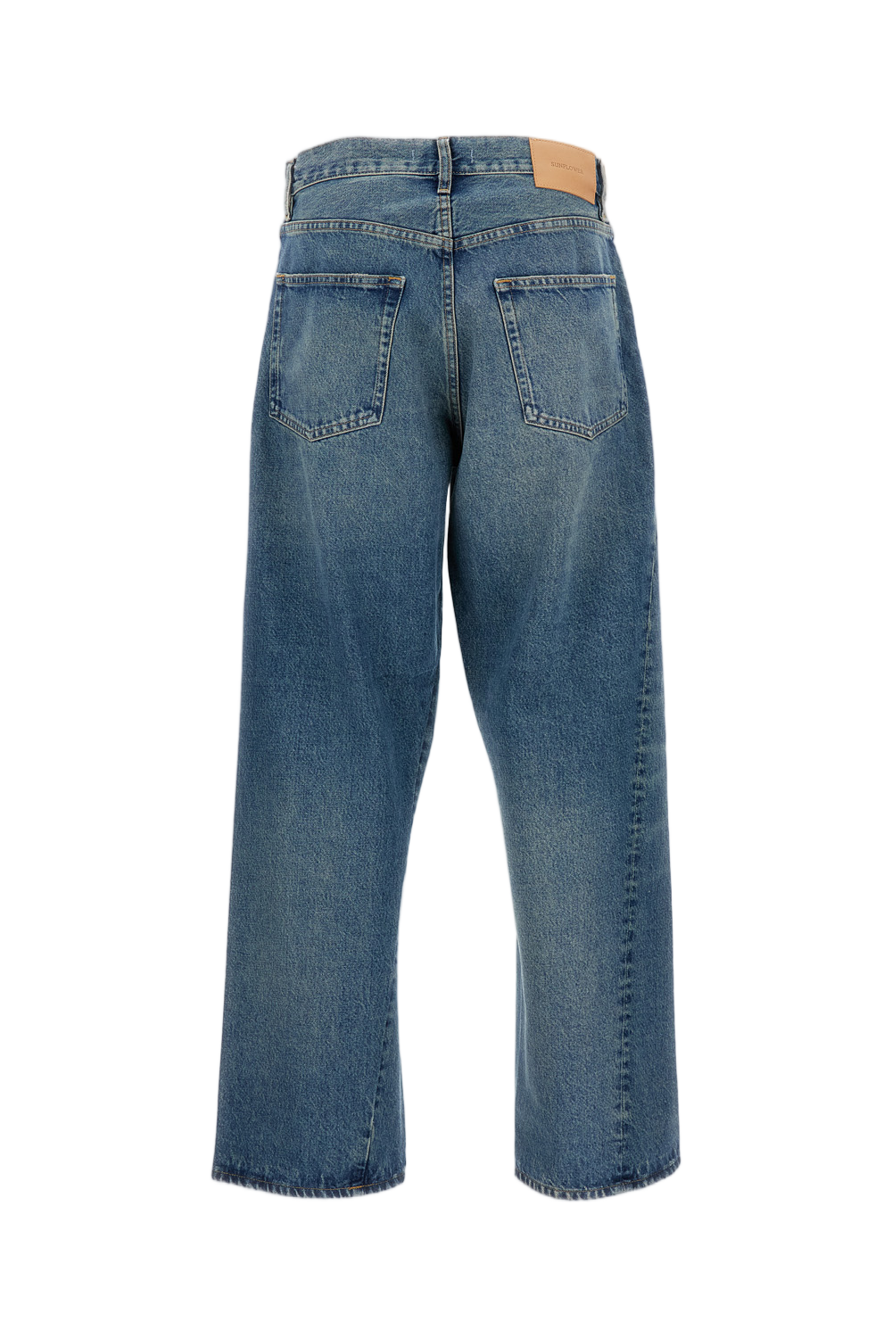 Blue Wide Twist Organic Jeans