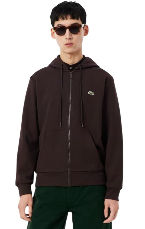 Classic Zip-Up Hoodie with Jersey-Lined Hood