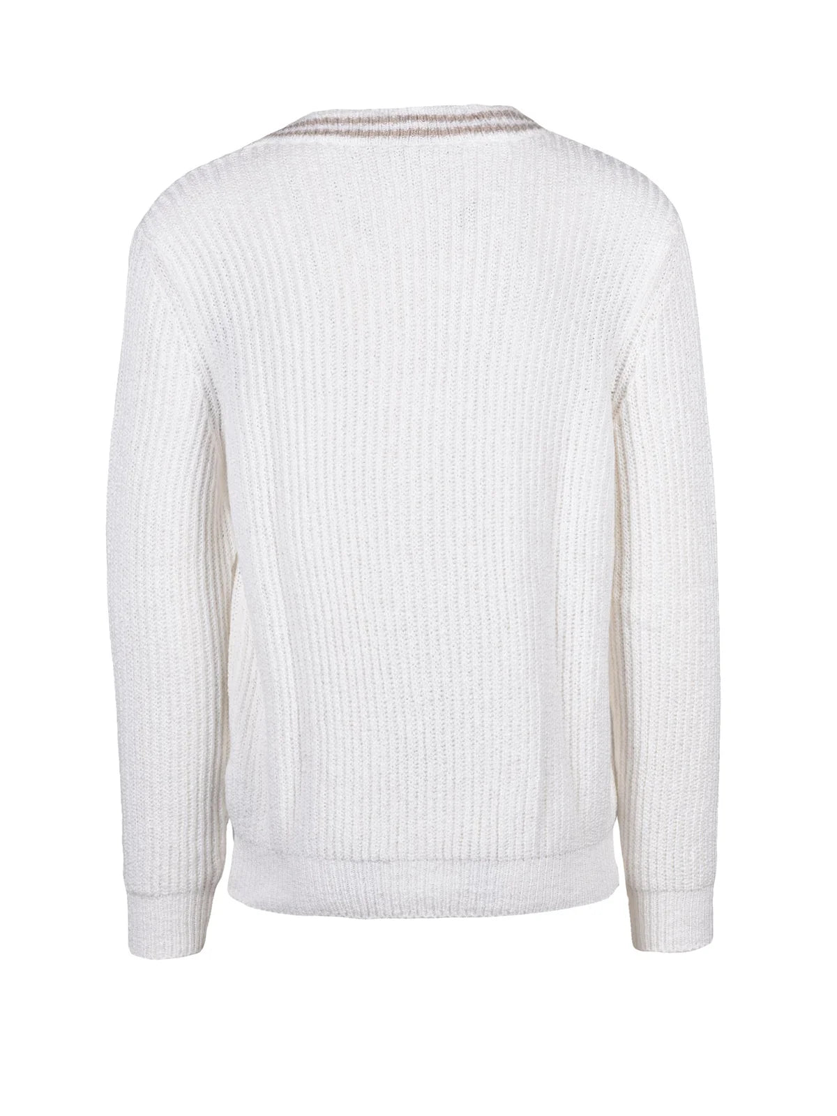 White Cotton Men Cardigan