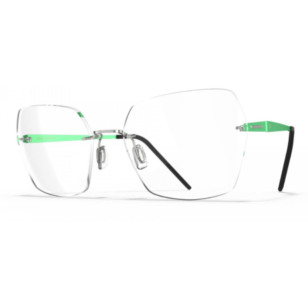 Bf1073 Aero Loop B3-P1 Rimless Geometric Eyeglasses with Vibrant Accents