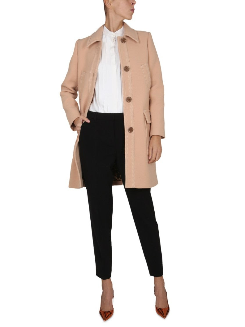 Short Virgin Wool Coat