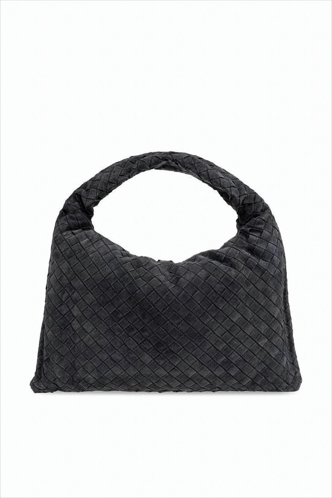 Woven Calf Leather Slouchy Tote Bag